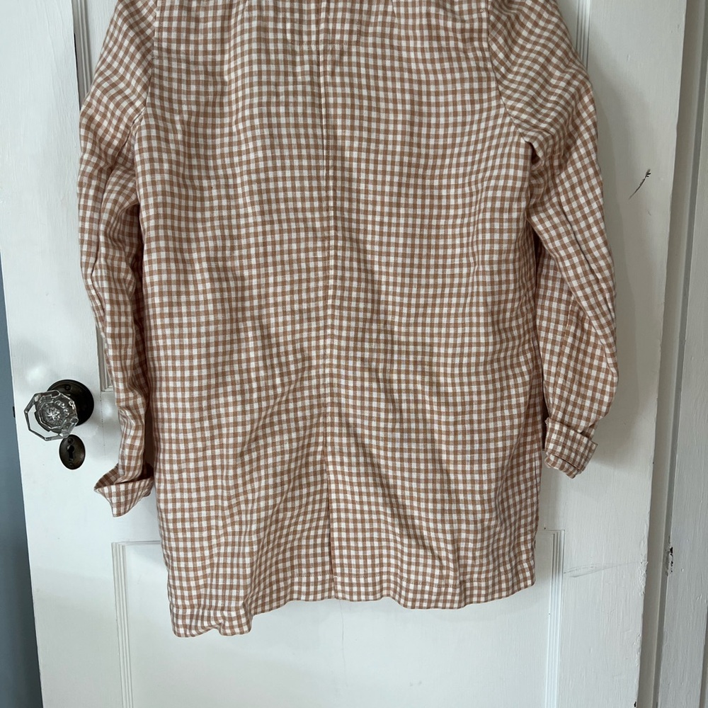 Madewell Women's Beige Checkered Jacket - Picture 3 of 4